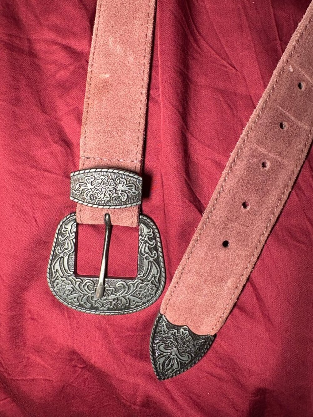 Free People Suede Belt Western
